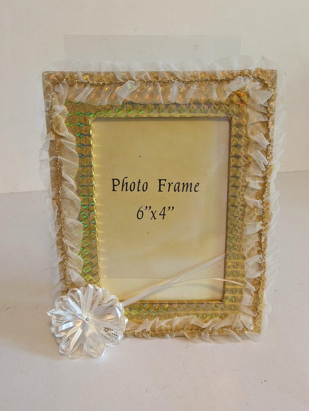 Frame Gold White Lace Decorative Photo Frame 6x4